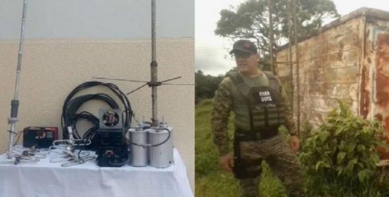 Equipment located in Los Rastrojos communications base.  (Photo: @FreddyBernal)