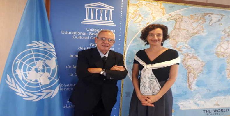 Ambas partes resaltaron la contribución de la Unesco a la paz. Foto tomada de la ACN