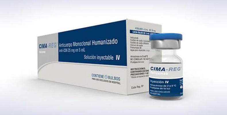 Fármaco cubano Itolizumab. Foto: Cortesía del CIM/ Granma.