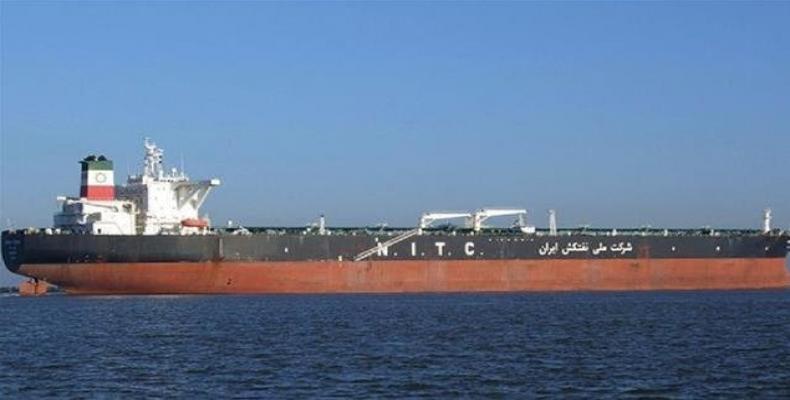 The file photo of an Iranian oil tanker.  Photo: Press TV