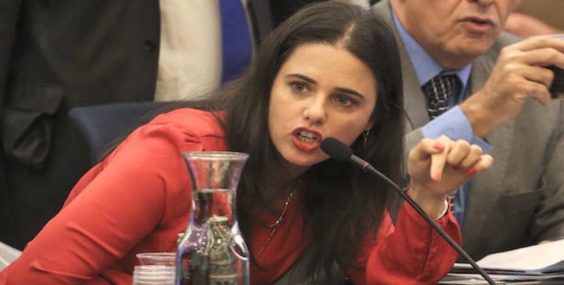 Israeli Justice Minister, Ayelet Shaked.  Photo: AFP