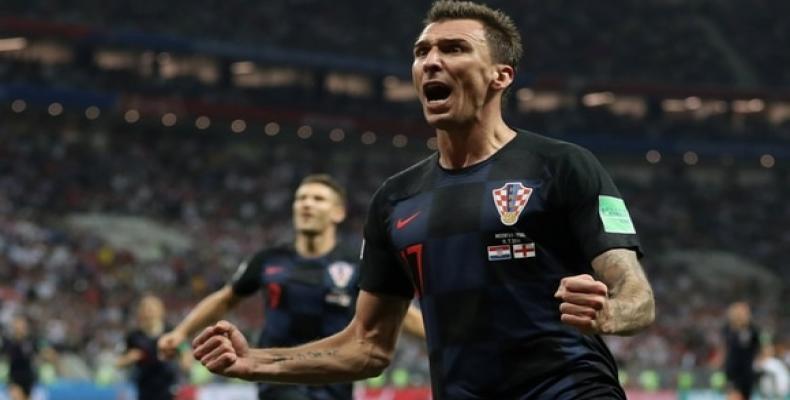 Mario Mandzukic fue el héroe de Croacia en la semifinal del Mundial ante Inglaterra. Foto: (REUTERS)