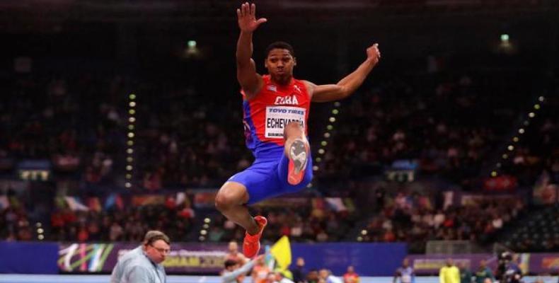 Cuban long jumper Juan Miguel Echevarria