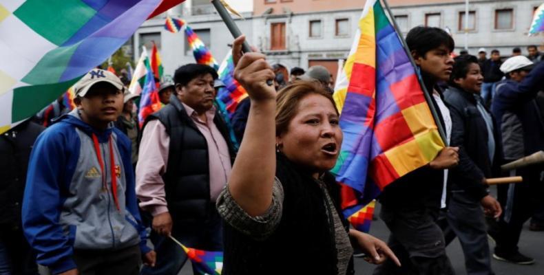 Protestas en Bolivia (fuente Telesur)