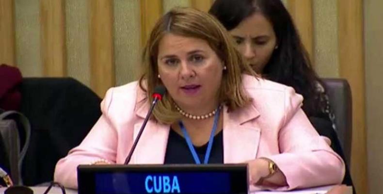 La representante permanente alterna de Cuba ante las Naciones Unidas, Ana Silvia Rodríguez