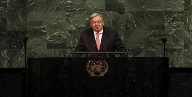 Guterres expresó que la ONU reafirma su compromiso con los pueblos, para garantizar la paz y vigilar el cumplimiento de los acuerdos. | Foto: EFE