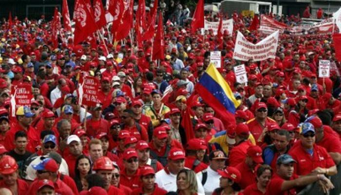 Marcha anterior de apoyo al gobierno venezolano. Foto Archivo