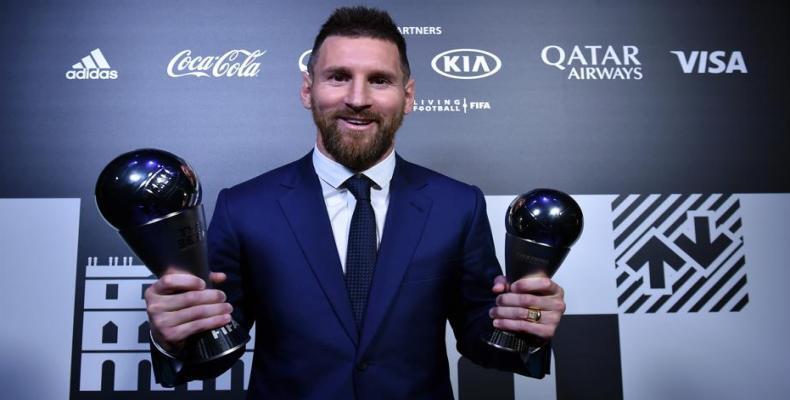 Messi en premios The Best-2019. Foto: Tullio Puglia