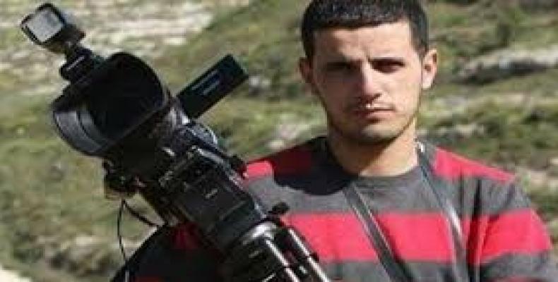 Palestinian journalist Hazem Naser.   Photo:  Google file