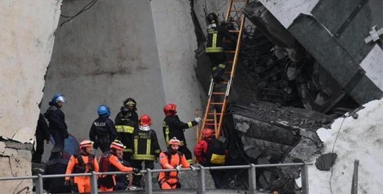 Con sospechas de un error humano comienzan las investigaciones sobre el derrumbe del puente. Foto/ Radio Cadena Agramonte