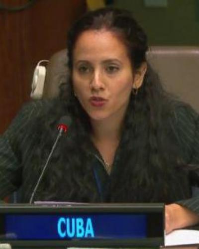 Cuban Representative at the United Nations Lilianne Sánchez