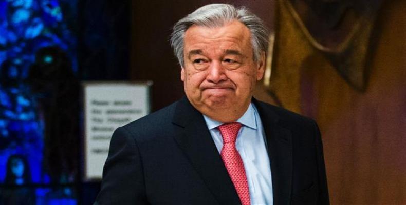 Secretário-geral da ONU, Antonio Guterres.