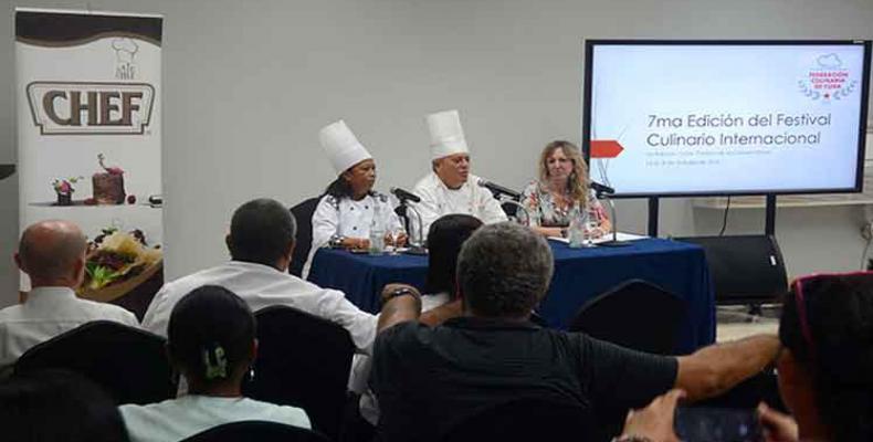 Prestigian delegados de 26 países Festival Culinario en Cuba. Foto: PL.