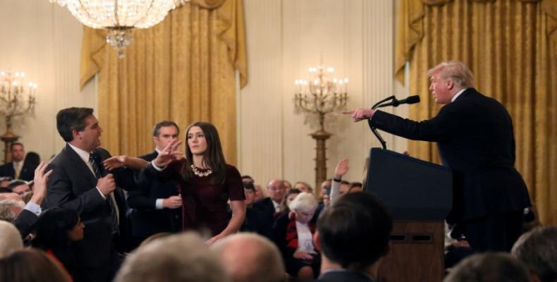 White House threatens to revoke credentials of CNN’s Jim Acosta again.  Photo: CNN