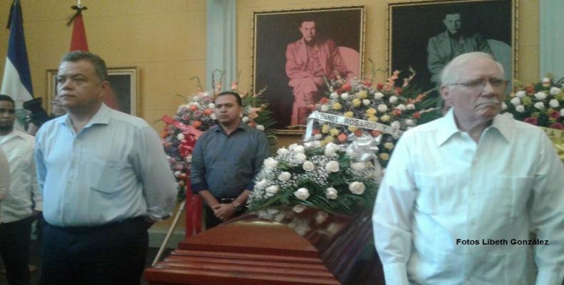 Honras fúnebres Miguel D'Escoto en Nicaragua. Foto/Radio La Primerísima