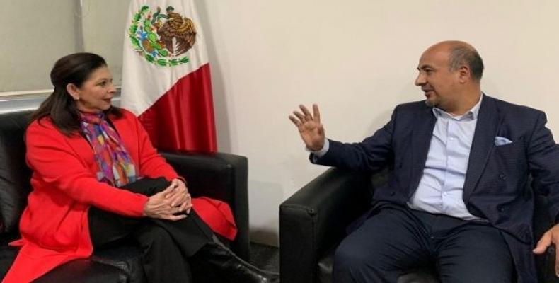 Maria Teresa Mercado, former Mexican ambassador to Bolivia, arrives in Mexico City.  (Photo: Reuters)