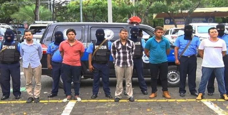 Terroristas capturados en Nicaragua