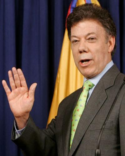 presidente colombiano, Juan Manuel Santos,