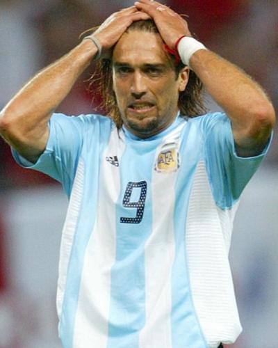 Batistuta con Argentina. Foto: AP