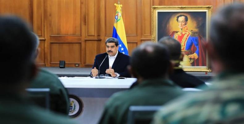 Maduro denounced that the war operation against the country's stability had been prepared since March 10.   (Photo: @PresidencialVE)