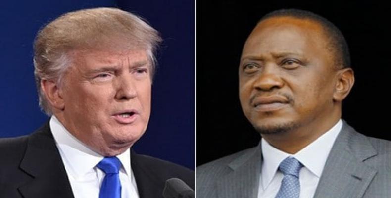 Se reunirá Donal Trump con su homólogo de Kenya. Foto: PL.