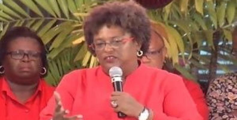 Mia Mottley, nueva primera ministra de Barbados