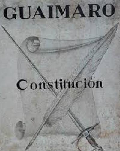 The 1869 Constitution of Guáimaro established the Republic of Cuba in Arms