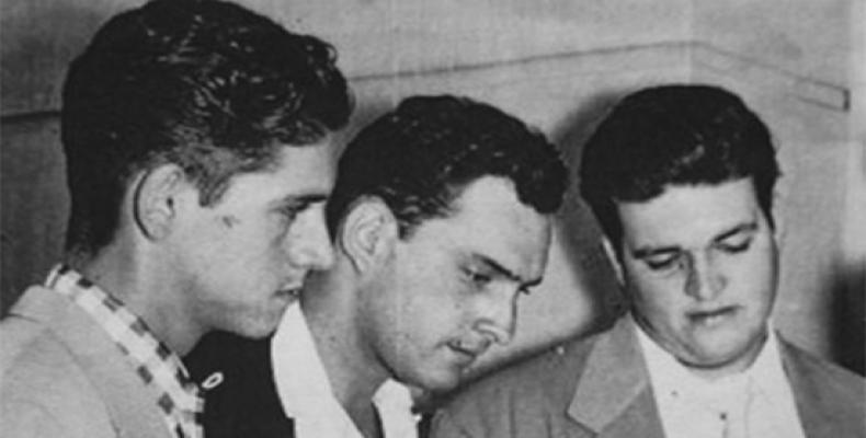 De izquierda a derecha, René Anillo, Juan Nuiry y José Antonio Echeverría. Foto: Juventud Rebelde
