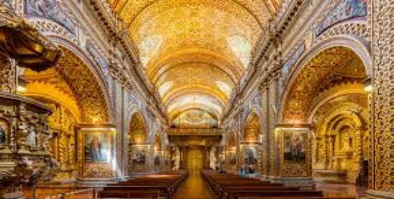 Some Catholic churches are literally made of gold.  Photo: Google