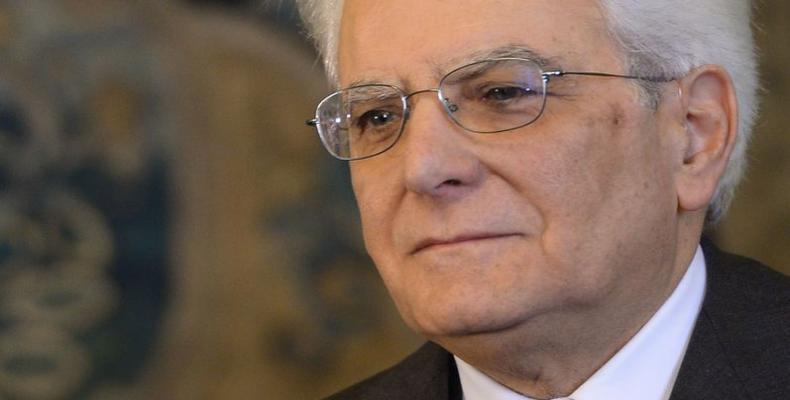 Sergio Mattarella )File Photo)