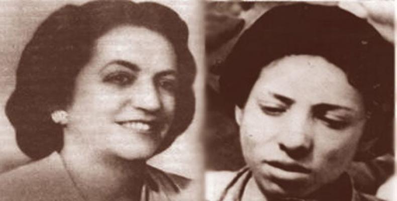 Lidia Doce y Clodomira Acosta. Fotos: Archivo
