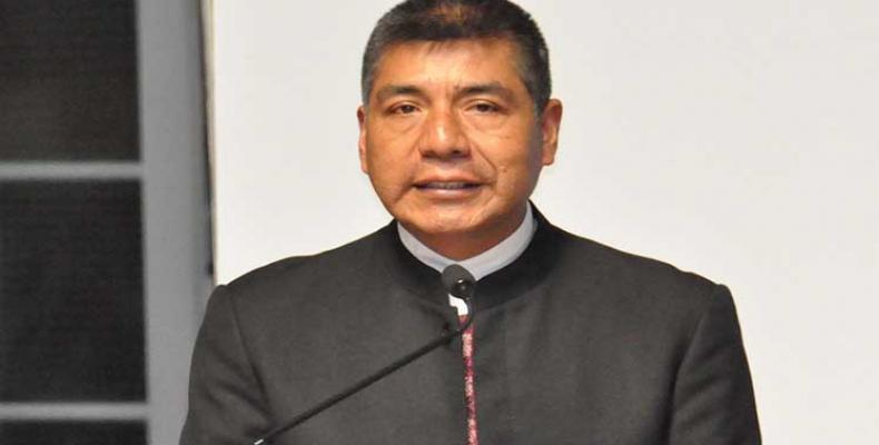 Canciller boliviano, Fernando Huanacuni