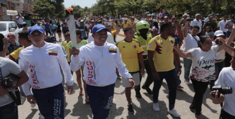 Bacca con el fuego: Foto: barranquilla2018.com