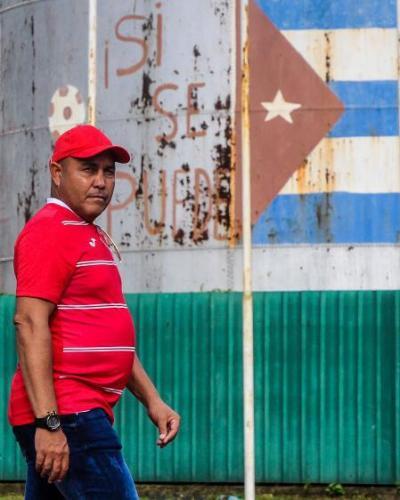 Raul Méderos, selectionneur de l'équipe Cuba de football. Photo: Granma