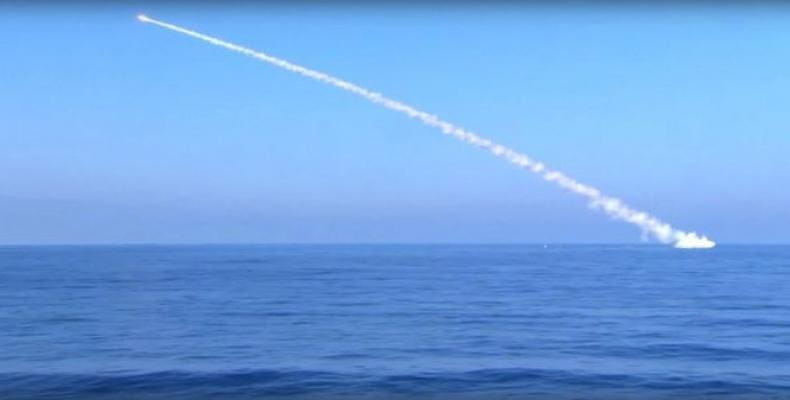Cohete crucero lanzado desde buque ruso