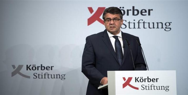 German Foreign Minister Sigmar Gabriel 