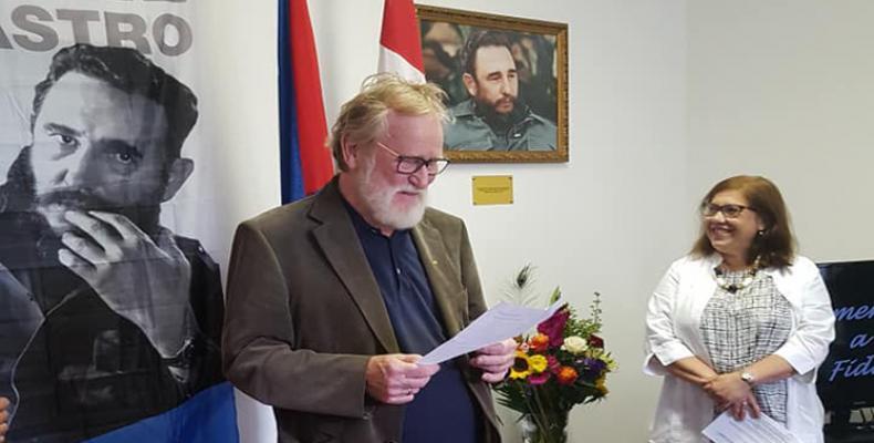 Reconocen en Países Bajos vigencia del pensamiento de Fidel Castro. Foto:PL.
