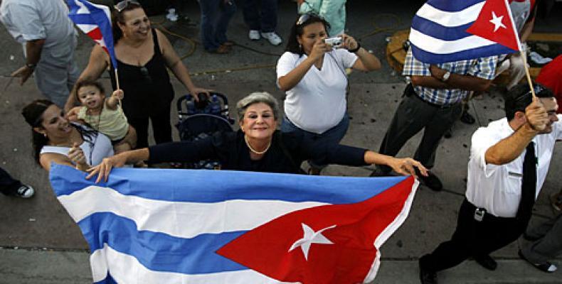 Cubains à Miami, photo des archives 