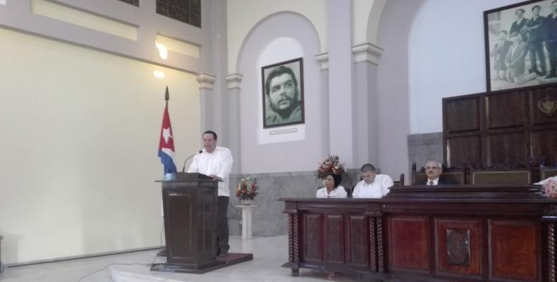 El ministro cubano de Salud, José Ángel Portal, presidió la entrega del Premio Anual de Salud 2018.Foto:Susana del Calvo.RHC.