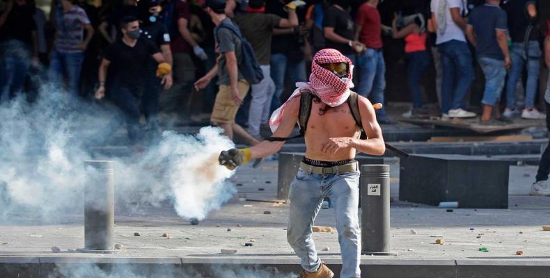 Las protestas contra el Gobierno libanés fueron convocadas bajo el lema el &quot;Día del Juicio&quot;. | Foto: RTVE