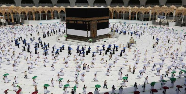 os peregrinos comenzaron a concentrarse en la ciudad sagrada saudita de La Meca para el Hajj. Foto: PL.
