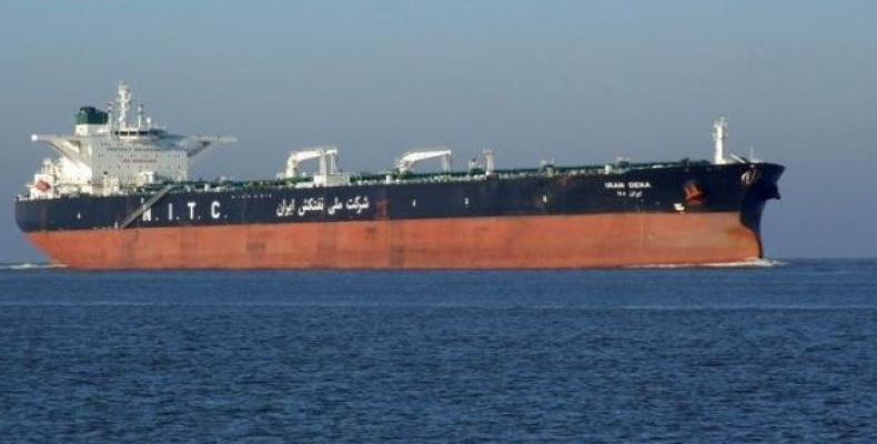 A view of the Clavel tanker, one of the five Iranian tankers carrying fuel to Venezuela.   (Photo : AP)