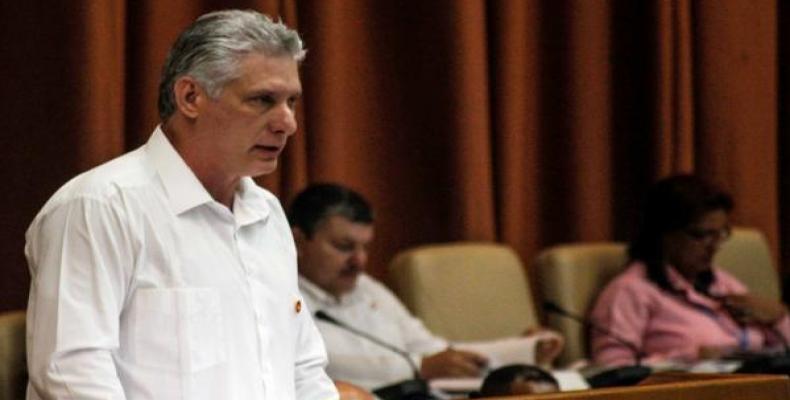 El presidente cubano clausura Primer Período Ordinario de Sesiones de la IX Legislatura de la ANPP. Fotos: Archivo