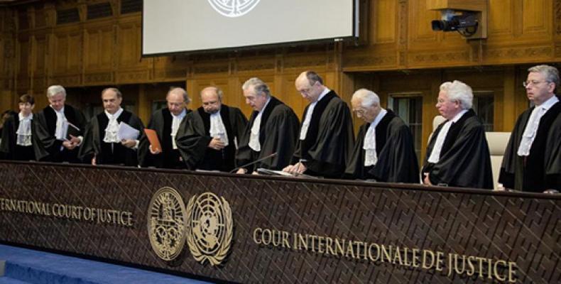Image of the ICJ judges in The Hague