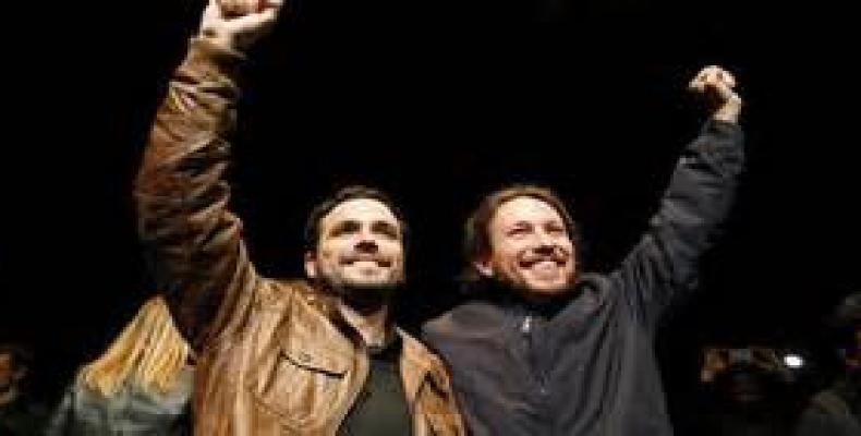 Garzón e Iglesias, líderes de Iu y Podemos