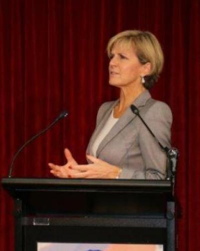 Australia's Minister for Foreign Affairs Julie Bishop