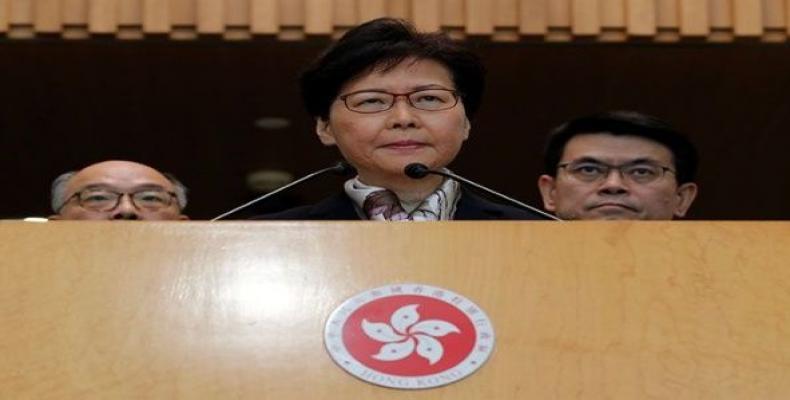 Carrie Lam, gobernadora de Hong Kong