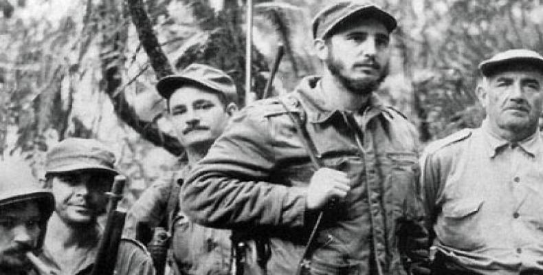 Fidel Castro en Guisa, lugar donde se libró la batalla que marcó el principio del fin de la tiranía. Foto: ACN