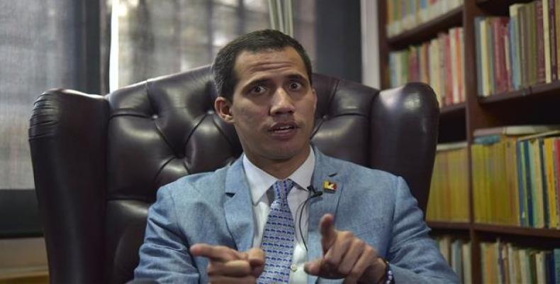 Juan Guaido speaks during an exclusive interview with AFP in Caracas on February 8, 2019.  Photo: AFP