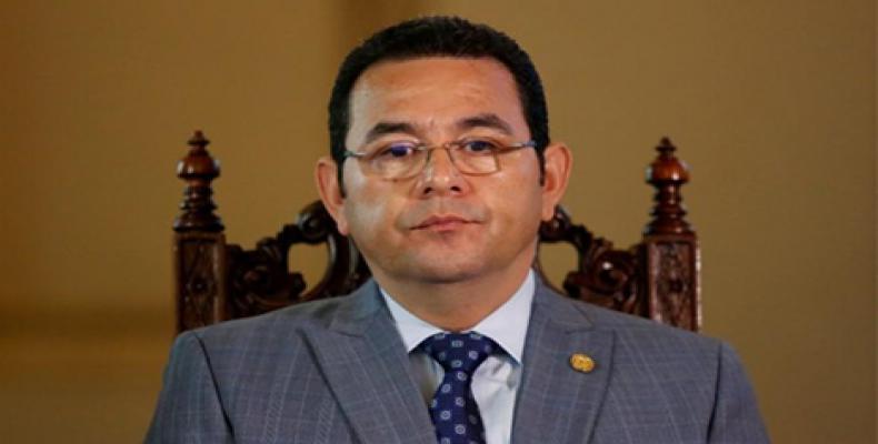 Guatemalan president Jimmy Morales.